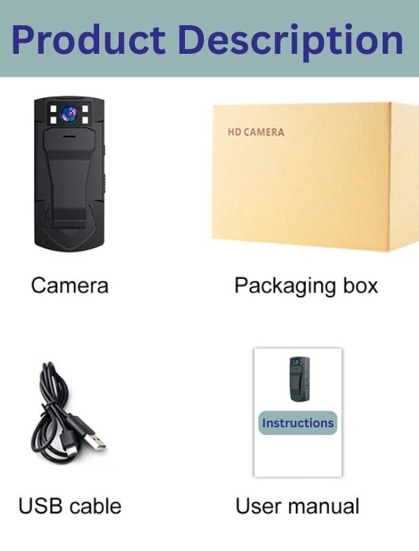QZT MD33 1080P HD Recorder Battery Camera - Image 3