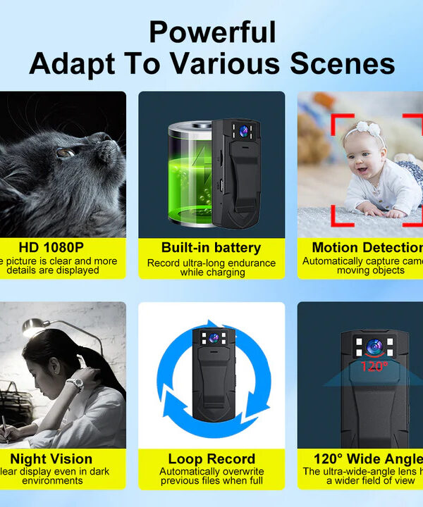 QZT MD33 1080P HD Recorder Battery Camera - Image 4